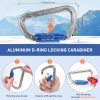 Steel Core Flipline Kit, 1/2" x 10' Tree Climbing Flipline, Adjustable Tree Lanyard, Cut Resistant & Low Stretch Positioning Rope Lanyard for Fall Protection, Arborist, Tree Climbers