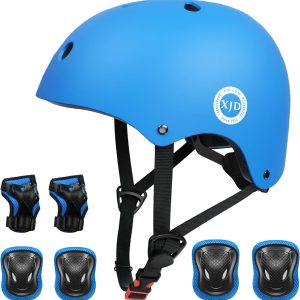 Kids Bike Helmet,Multi-Sport Protective Gear Set for 3-5-8-14 Years Boys Girls with Knee and Elbow Pads Wrist Guards fit Roller Skates,Cycling,Skateboarding,Skating Scooter