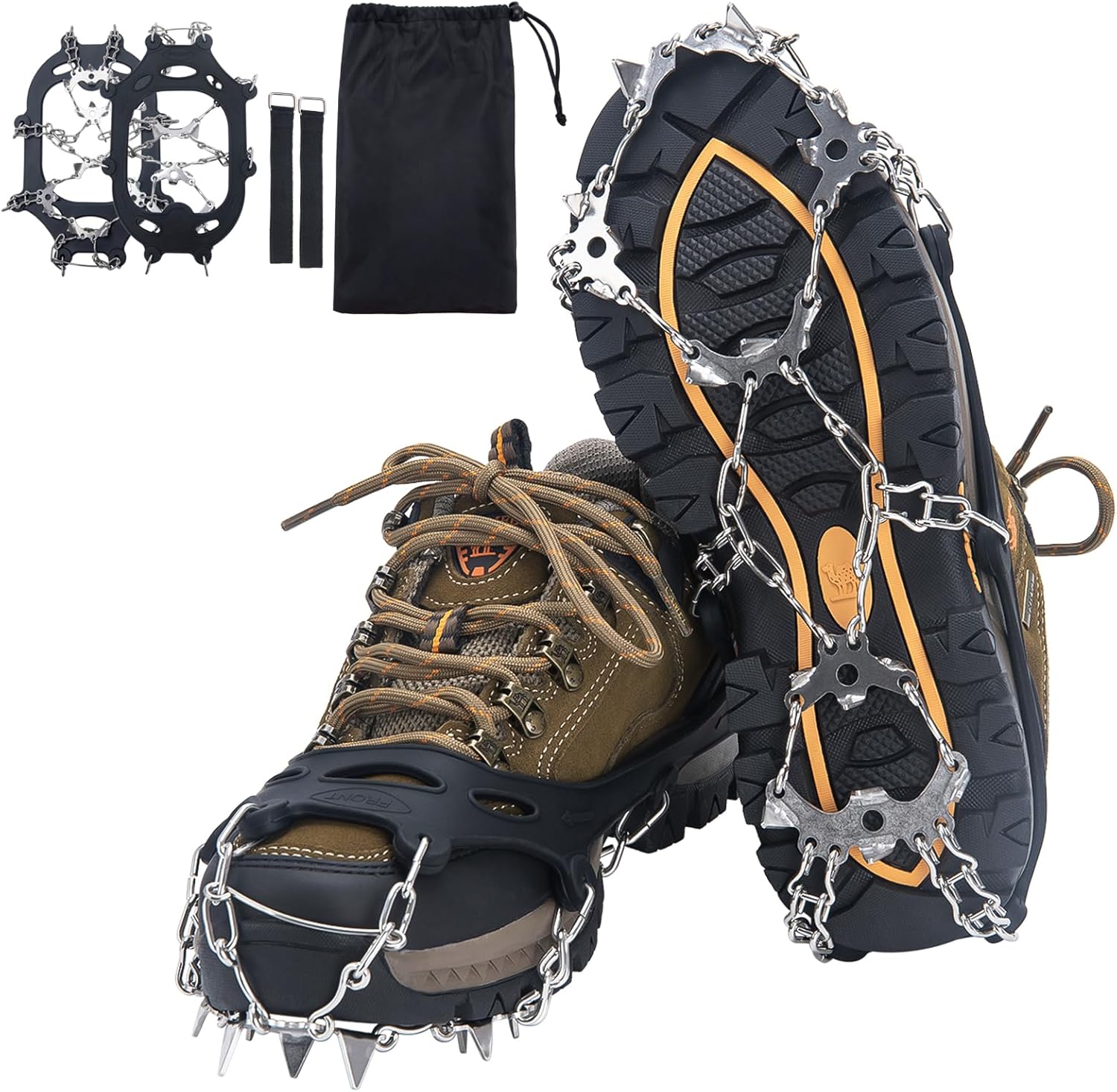 Kahtoola Microspikes 19-Spike Ice Cleats For Boots Stainless