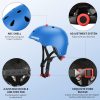 Kids Bike Helmet,Toddler Skateboard Helmets for Ages 2-3-5-8-14 Years Boys Girls，Adjustable Multi-Sport Bicycle Skateboarding Football Roller Skating Scooter Rollerblade Balance Bike Helmet