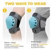 Roller and Skating Pads for Kids-Youth-Adults: Knee Pads and Elbow Pads and Wrist Guards Set - Large Size for Adults