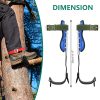 Tree Climbing Spike Set Safety Adjustable Belt Lanyard Rope Rescue Belt 2 Gears