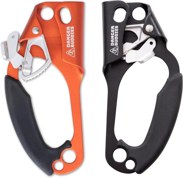 Rope Ascender Fall Protection Arrester for Rock and Tree Climbing - UIAA Certified for Hunting, Climbing, Rescue, Arborist, Caving, Mountaineering, Self-Belay, RIGHT HANDED