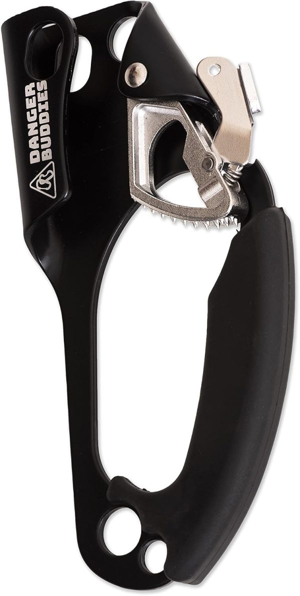 Rope Ascender Fall Protection Arrester for Rock and Tree Climbing - UIAA Certified for Hunting, Climbing, Rescue, Arborist, Caving, Mountaineering, Self-Belay, RIGHT HANDED