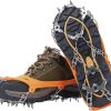 Crampons for Hiking Boots, Shoes, Anti Slip 19 Stainless Steel Crampons Ice Cleats Traction Snow Grips Safe Protect for Women Men Kids Walking Climbing
