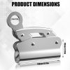 Self-Locking Rope Grab Ascender, Alloy Steel, Suitable for Heavy Industry/Roofing/Construction/Fall Protection/Tree Trimming/Lifeline, Compliant with OSHA/ANSI Standards