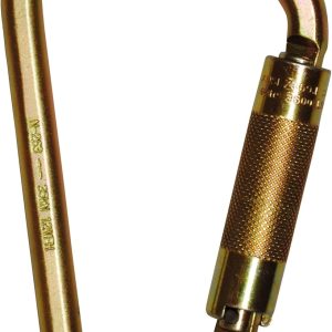 7420 7 in Steel Carabiner -35kN Heavy Duty Auto Twist Lock Carabiner Clip, Construction, Tower Climbing, Utility Fall Protection