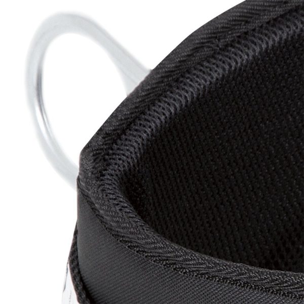Fall Protection Safety Harness Restraint Belt with Padded Lumbar Support, 1 D-Ring, Black, XL, V8056014