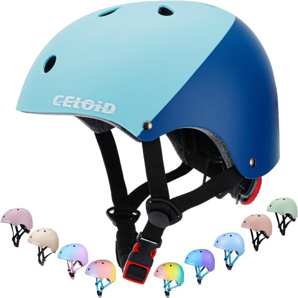 Kids Bike Helmet,Toddler Skateboard Helmets for Ages 2-3-5-8-14 Years Boys Girls，Adjustable Multi-Sport Bicycle Skateboarding Football Roller Skating Scooter Rollerblade Balance Bike Helmet