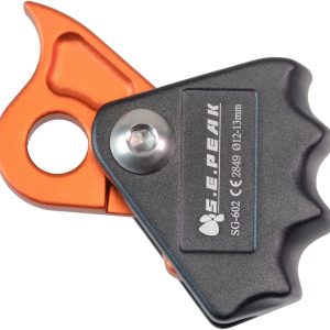 71v25Mp6ewL._AC_SL1500 15kN Rope Grab,CE Certified Fall Arrestor Ascender, Flip Line Adjuster, Grip Clamp, Self-Locking Fall Protection Belay Device for Rock Climbing, Tree Arborist, Rescue, Fit for 12~13 MM Rope