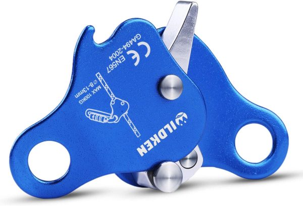 Climbing Ascender Fall Protection Belay Device Climbing Rope Grab for Rock Climbing Mountaineering Tree Arborist Expedition Caving Rescue Aerial Work