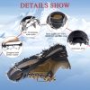 Crampons for Hiking Boots, Shoes, Anti Slip 19 Stainless Steel Crampons Ice Cleats Traction Snow Grips Safe Protect for Women Men Kids Walking Climbing
