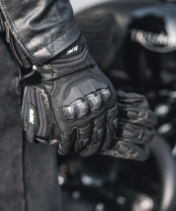 Air Flow Leather Motorcycle Gloves Touchscreen for Men and Women Model-GRC01 (XL, Black)