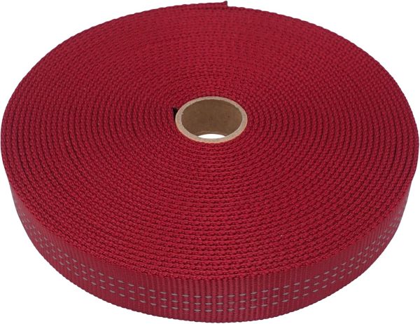 1 inch Nylon Tubular Webbing Tape CE UIAA Certified 4000lb Heavy Duty for Climbing Rescue Rope Works Survival Outdoor General Purposes