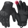 Tactical Gloves for Men, Touchscreen Motorcycle Gloves with Hard Shell & Palm Padding for Sports Motorcycle Cycling Tactical Airsoft Paintball Hunting Hiking Camping Climbing