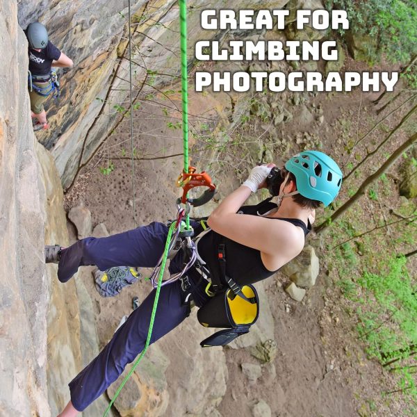 Rope Ascender Fall Protection Arrester for Rock and Tree Climbing - UIAA Certified for Hunting, Climbing, Rescue, Arborist, Caving, Mountaineering, Self-Belay, RIGHT HANDED