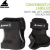 Rollerblade Skate Gear 3 Pack Protective Gear, Knee Pads, Elbow Pads and Wrist Guards, Inline Skating, Multi Sport Protection, Unisex, Black