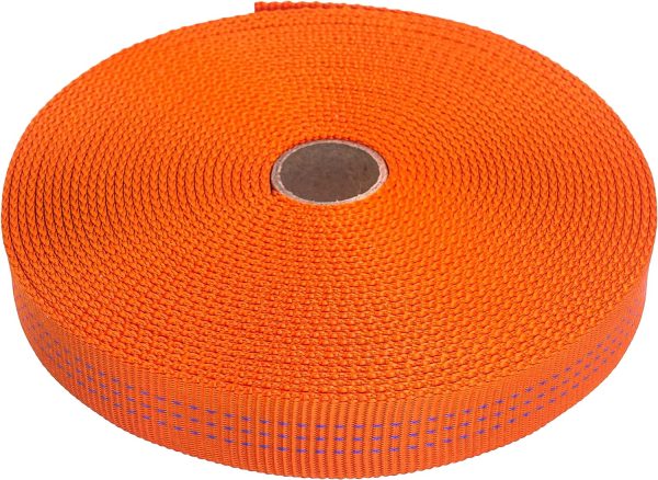 1 inch Nylon Tubular Webbing Tape CE UIAA Certified 4000lb Heavy Duty for Climbing Rescue Rope Works Survival Outdoor General Purposes