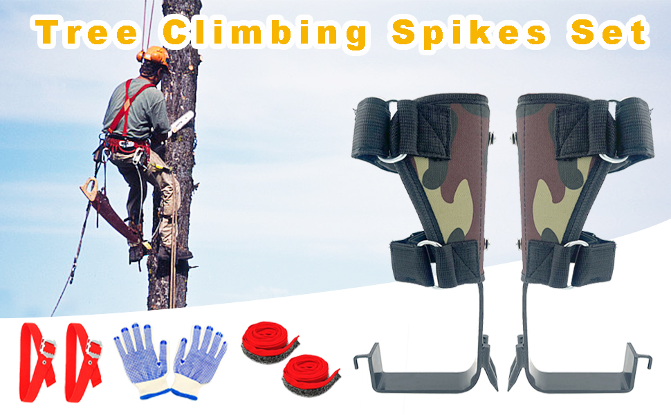 Tree Climbing Spikes Set