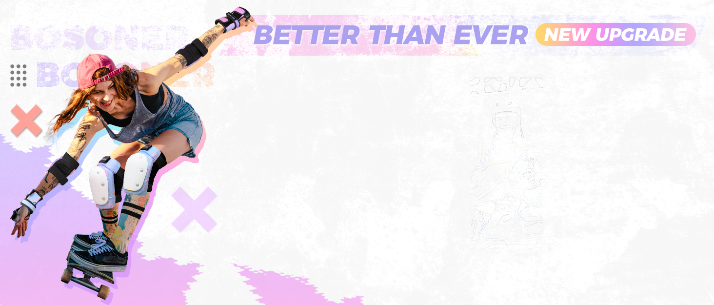 Kids/Youth Knee Pads Elbow Pads Guards Set for for Multi Sports Size Guide