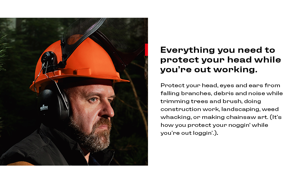 forestry husqvarna muffs ear visor eye industrial welding hearing protector helmets woodworking